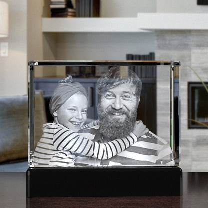 Mother's Day Gift from Daughter, Personalized Gift for Mom, Gift for Grandma, Custom Laser Engraving Tabletop | BridgensLaser 3D Photo