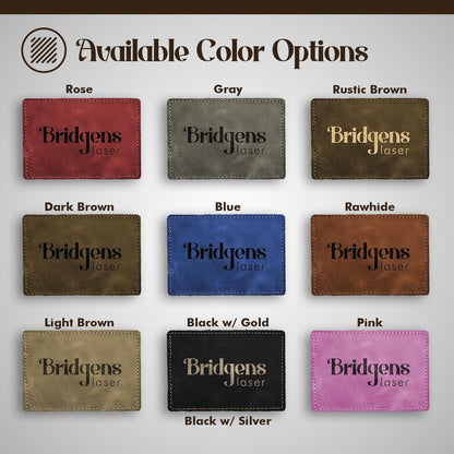 Gray Leather Luggage Tag, Custom Engraved Suitcase Tag, Bridesmaid Travel Gift