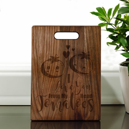Personalized Cutting Board, Wedding Present, Mother's Day Gift, Housewarming Christmas, Anniversary, Wood | Bridgens Laser Cutting Board
