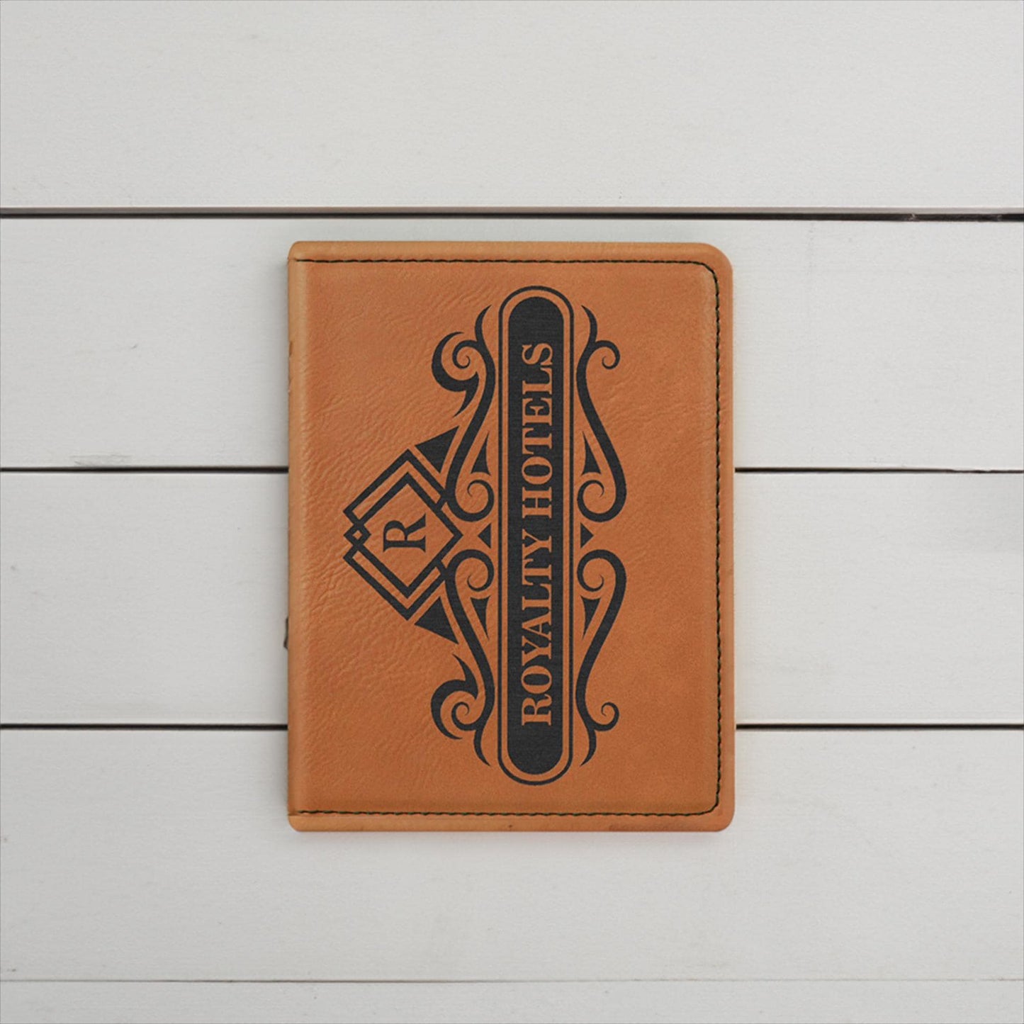 Personalized Full-Grain Leather Passport Holder, Travel Gift