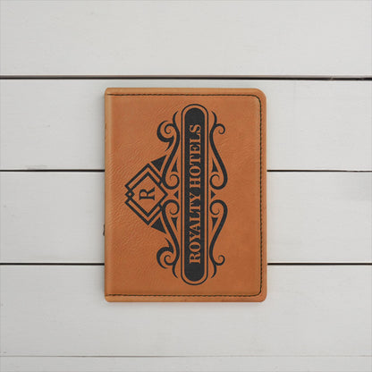 Personalized Full-Grain Leather Passport Holder, Travel Gift