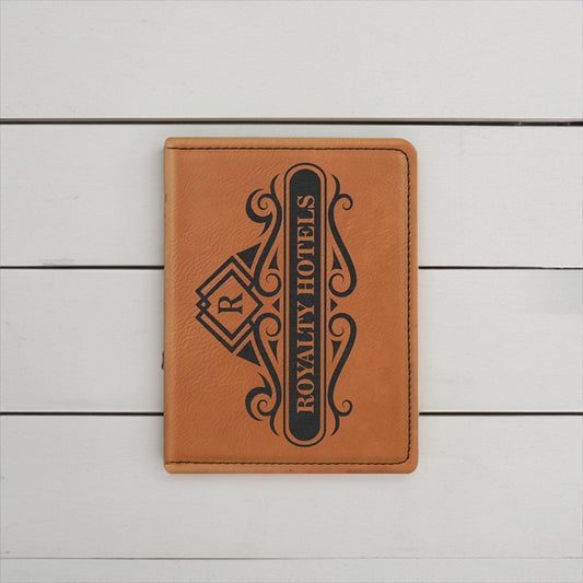 Personalized Full-Grain Leather Passport Holder, Travel Gift