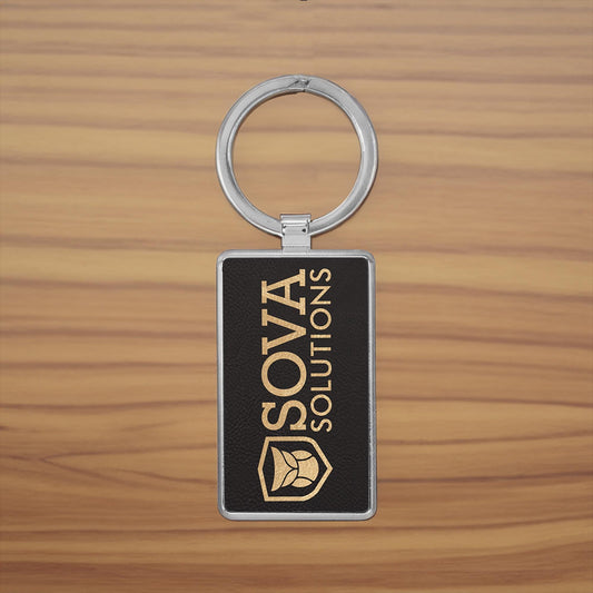 Custom Leather Keychain, Gift For Dad, Wedding Giveaway, Gift for Him, Gift for Her, Wedding Giveaway | BridgensLaser Leather Keychain