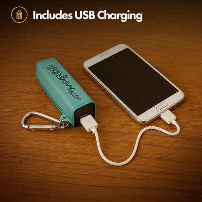 Personalized Laser Engraved Power Bank – 2200mAh Portable Charger, Custom Tech Backup