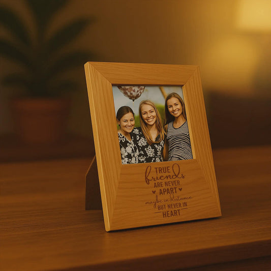 Personalized First Mother's Day Picture Frame, Engraved Picture Frame Gift, Photo Holder, Gift For Mom | BridgensLaser Wood Photo Frame