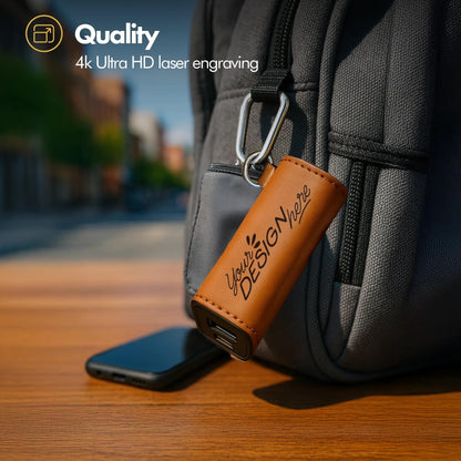 Personalized Laser Engraved Power Bank – 2200mAh Portable Charger, Custom Tech Backup