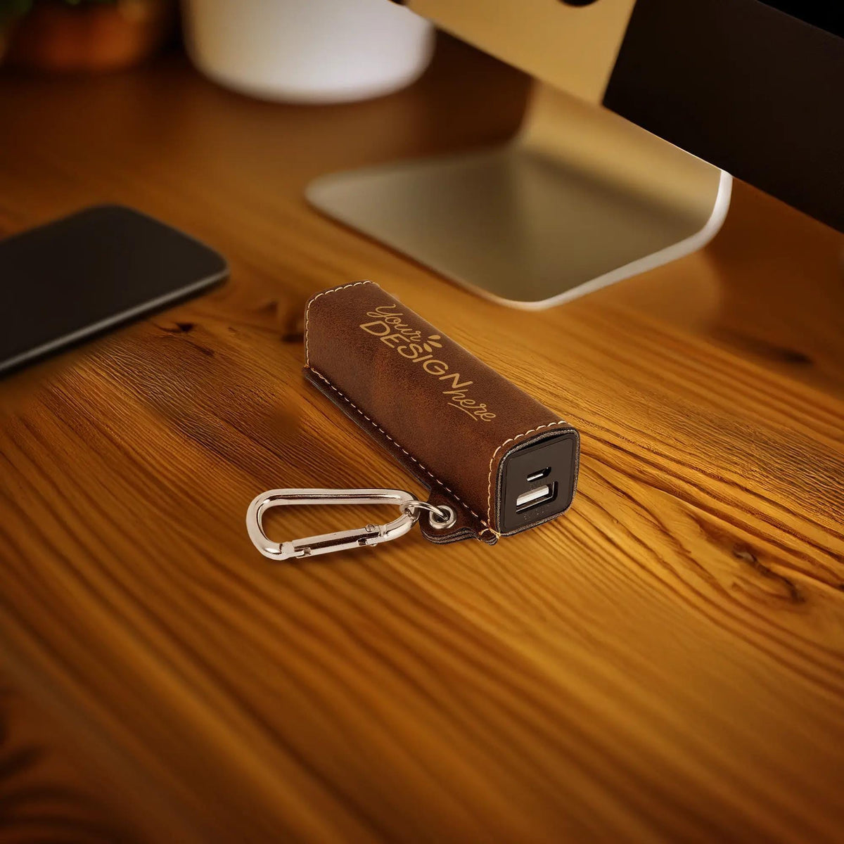 Personalized Laser Engraved Power Bank – 2200mAh Portable Charger, Custom Tech Backup