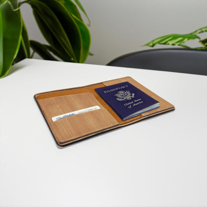 Personalized Full-Grain Leather Passport Holder, Travel Gift