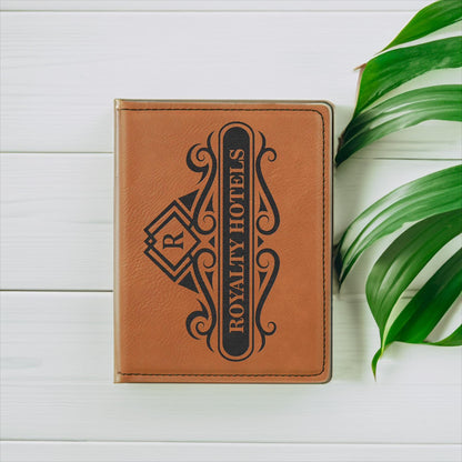 Personalized Leather Passport Holder – Engraved Travel Gift, Custom Cover